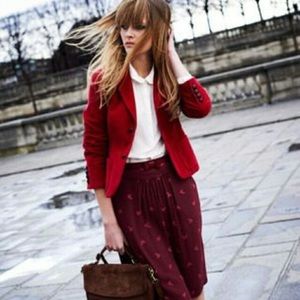 Red Boden Oxford Cord Blazer